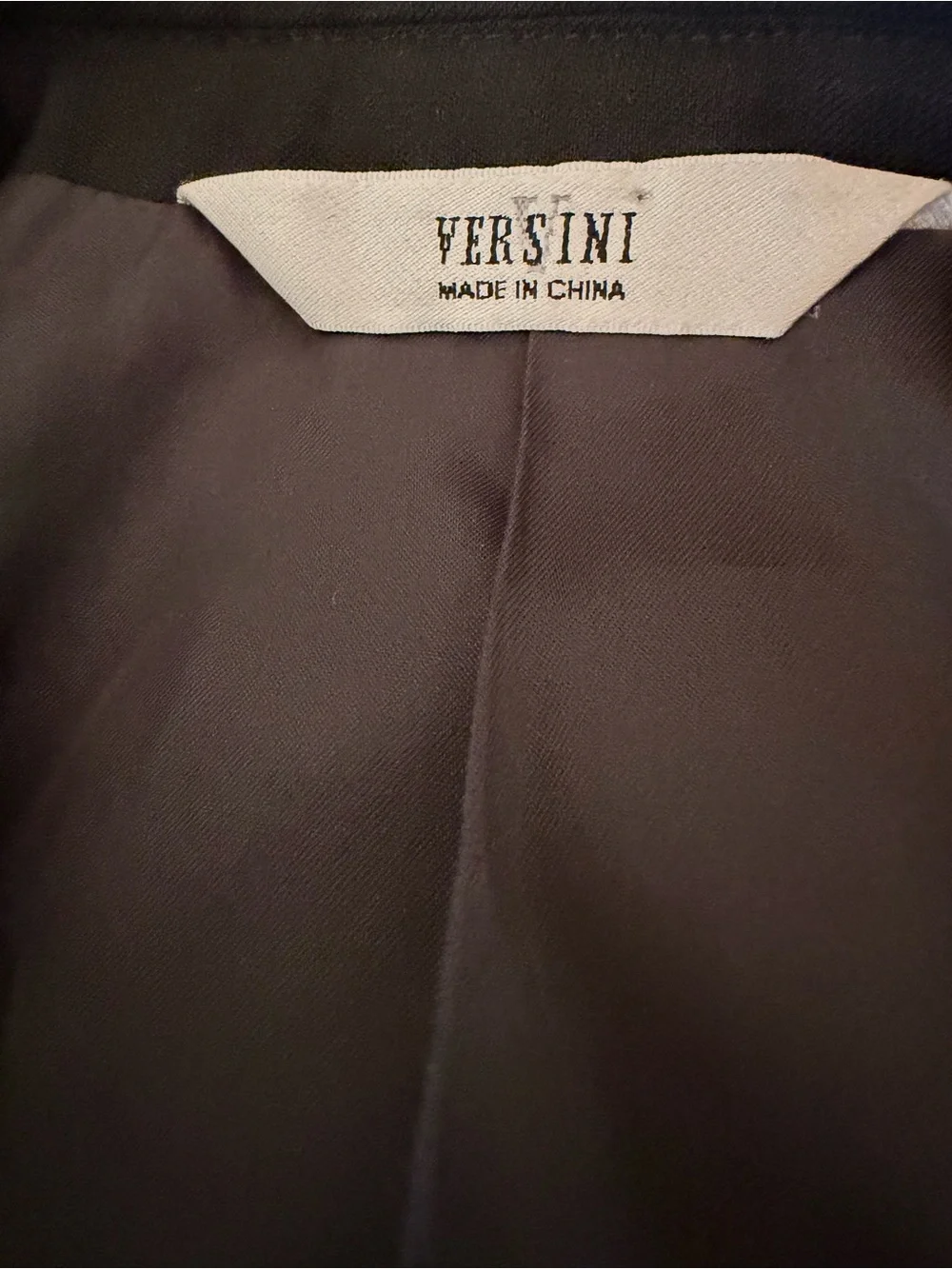 Versini Men's 40L Black 💯% Wool Suit Jacket Blazer Sport Coat